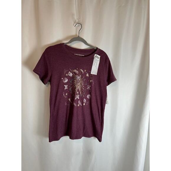 Lucky Brand Tops - NEW Lucky Brand Women's Sun Boyfriend Tee, Deep Red, Medium NWT